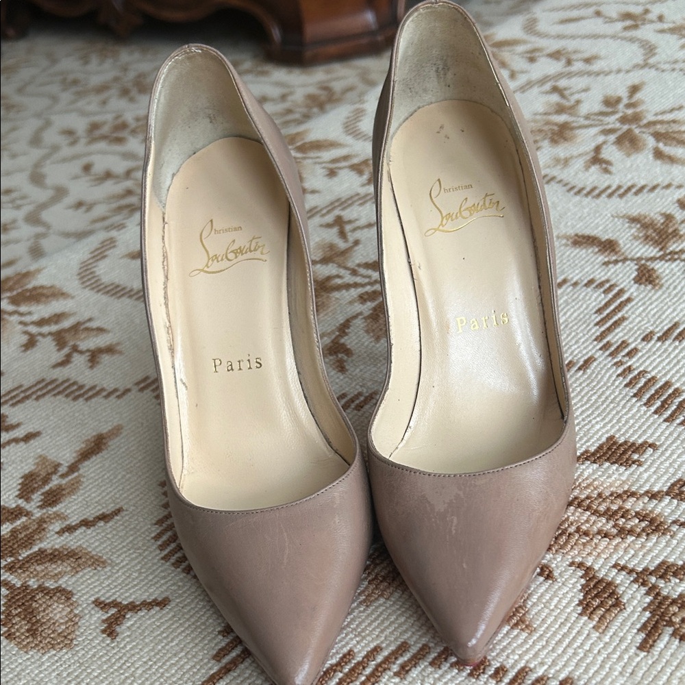 Christian Louboutin Women's Beige Heels